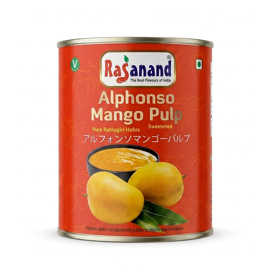 Rasanand アルフォンソ マンゴー パルプ Alphonso Mango Pulp