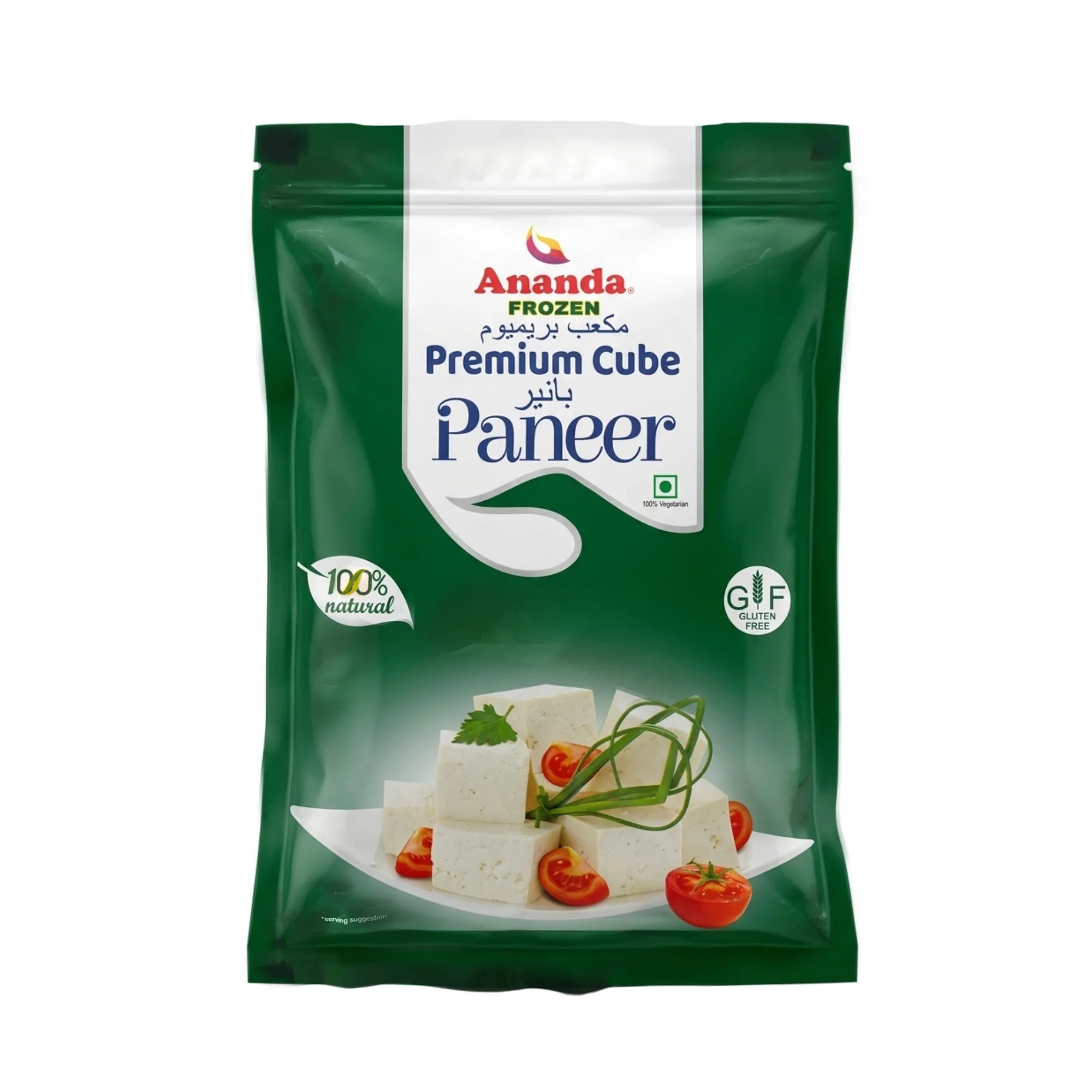 プレミアム　パニール　キューブ　（冷凍） Ananda Frozen Premium Paneer Cubes - Vishwas Spices
