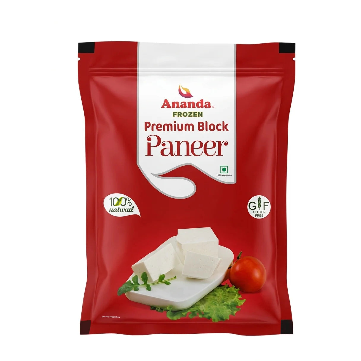 プレミアム パニール ブロック　（冷凍） Ananda Frozen Premium Paneer Block - Vishwas Spices