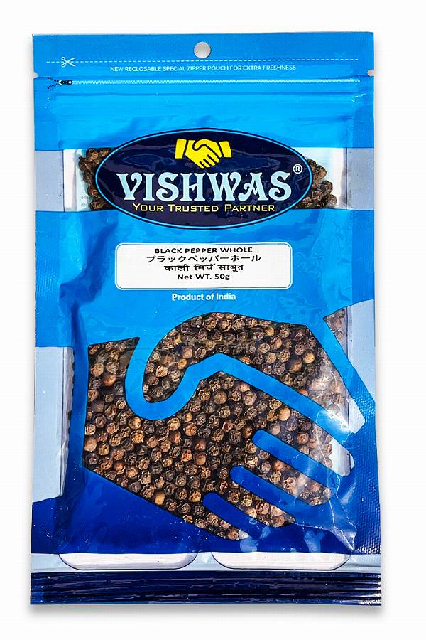 ブラックペッパーホール BLACK PEPPER WHOLE 無添加(Additive-free) インド料理素材 / インド料理素材販売  株式会社ビスワス